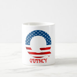 4. Juli Monogramm Personalisierte Kaffee-Tasse Kaffeetasse