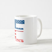 4. Juli Monogramm Personalisierte Kaffee-Tasse Kaffeetasse (VorderseiteRechts)