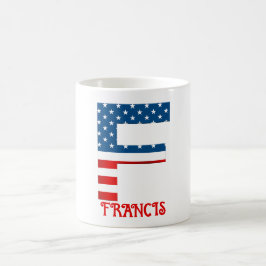 4. Juli Monogramm Personalisierte Kaffee-Tasse Kaffeetasse