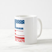 4. Juli Monogramm Personalisierte Kaffee-Tasse Kaffeetasse (VorderseiteRechts)