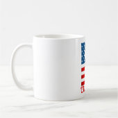 4. Juli Monogramm Personalisierte Kaffee-Tasse Kaffeetasse (Links)