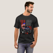 4. Juli Monster Truck Kids Distressed USA Amer T-Shirt (Vorne ganz)