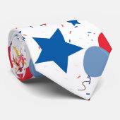 4. Juli Muster 04x4 Krawatte (Gerollt)