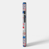 4. Juli Muster 04x4 LGrey BG Case-Mate iPhone Hülle (Rückseite / Links)