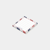 4. Juli | Muster für Diagonalstähle und Streifen Post-it Klebezettel (angewinkelt)