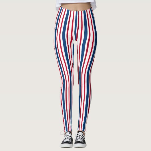 4. Juli-Muster Leggings (Vorderseite)