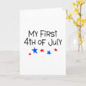 4. Juli My First 4. Juli (Sterne) Karte (Gelbe Blume)