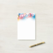 4. Juli Nachhinweise Post-it Klebezettel (Auf Schreibtisch)