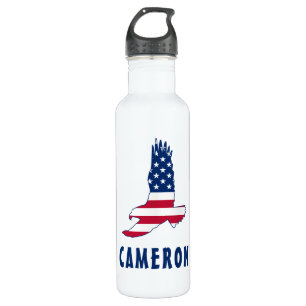 4. Juli Name USA-Flagge Amerikanischer Adler Ameri Edelstahlflasche