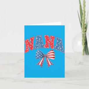 4. Juli Nana Preppy Unabhängigkeitstag Oma Karte