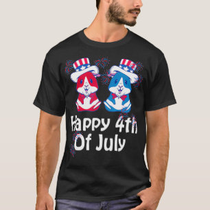 4. Juli Niedlich Hamster Independence Day USA T-Shirt