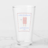 4. Juli Niedlich Patriotic Popsicle Beer Pint Glas (Rückseite)