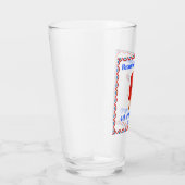 4. Juli Niedlich Patriotic Popsicle Beer Pint Glas (Rechts)