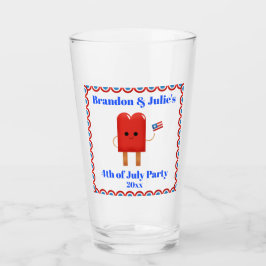 4. Juli Niedlich Patriotic Popsicle Beer Pint Glas