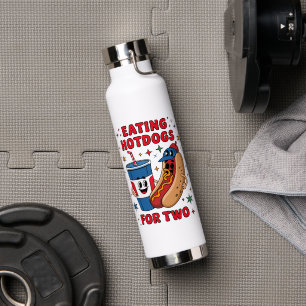 4. Juli Niedliche Hotdogs Trinkflasche
