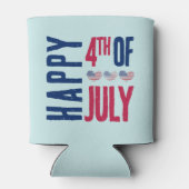 4. Juli Niedliche Patriotische Amerikanische Flagg Dosenkühler (Rückseite)