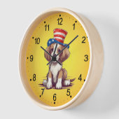 4. Juli Niedlicher Welpenhund mit Hat-54676 Uhr (Winkel)