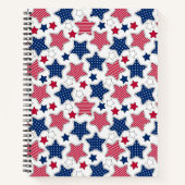 4. Juli Notebook Notizblock (Vorderseite)