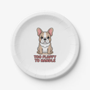 4. Juli nur die vierte Bulldogge abkühlen Pappteller