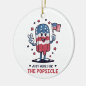 4. Juli nur hier für den Popsikel Patriotic Keramik Ornament (Links)