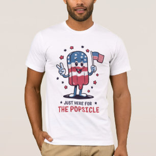 4. Juli Nur hier für die Popsicle Patriotisch T-Shirt