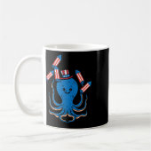 4. Juli Octopus Independence Day - Frauen Kaffeetasse (Links)