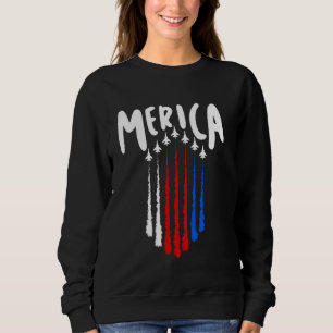 4. Juli oder Gedenktag Red White Air For Sweatshirt