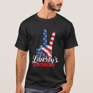 4. Juli Onkel-Friedenszeichen Patriot Amerika USA- T-Shirt
