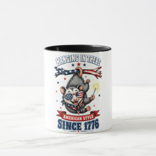 4. Juli-Opossum-Hängetasse Tasse