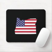 4. Juli Oregon Staat American Flag Party Mousepad (Mit Mouse)