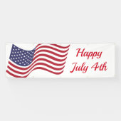 4. Juli Outdoorbanner Banner (Horizontal)