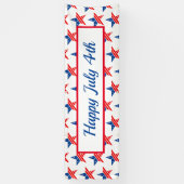 4. Juli Outdoorbanner Banner (Vertikal)