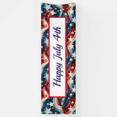 4. Juli Outdoorbanner Banner (Vertikal)