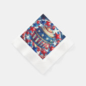 4. Juli Paper Napkin Serviette (Ecke)