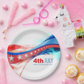 4. Juli Papierplatte Pappteller (Party)