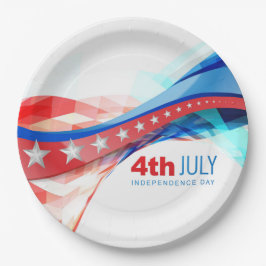 4. Juli Papierplatte Pappteller