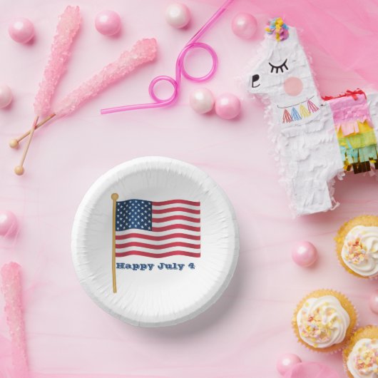 4. Juli Pappteller (Party)