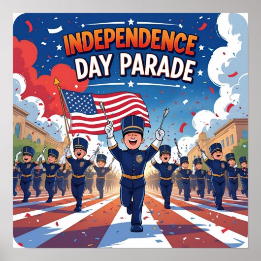 4. Juli Parade Celebration Poster Download (Vorne)