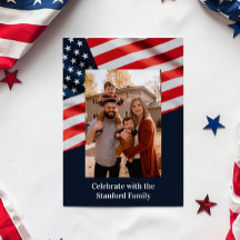 4. Juli Party American Flag mit Family Foto