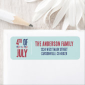 4. Juli Party American Flag Patriotic Adresse (Insitu)