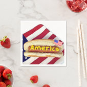 4. Juli Party American Hot Dog Serviette (Beispiel)