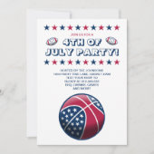 4. Juli Party Balls Einladung (Vorderseite)