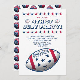 4. Juli Party Balls Einladung