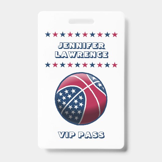 4. Juli Party Basketball Ausweis (Vorderseite)