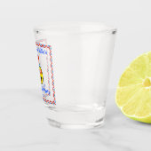 4. Juli Party Cool Patriotic Emoji Schnapsglas (Rechts)