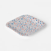 4. Juli Party Cups Pappteller (Gewinkelt)