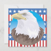 4. Juli Party Einladung (Vorderseite)