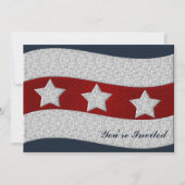 4. Juli Party Einladung (Vorderseite)