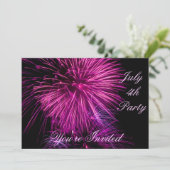 4. Juli Party Einladung_ Einladung (Stehend Vorderseite)