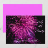 4. Juli Party Einladung_ Einladung (Vorne/Hinten)
